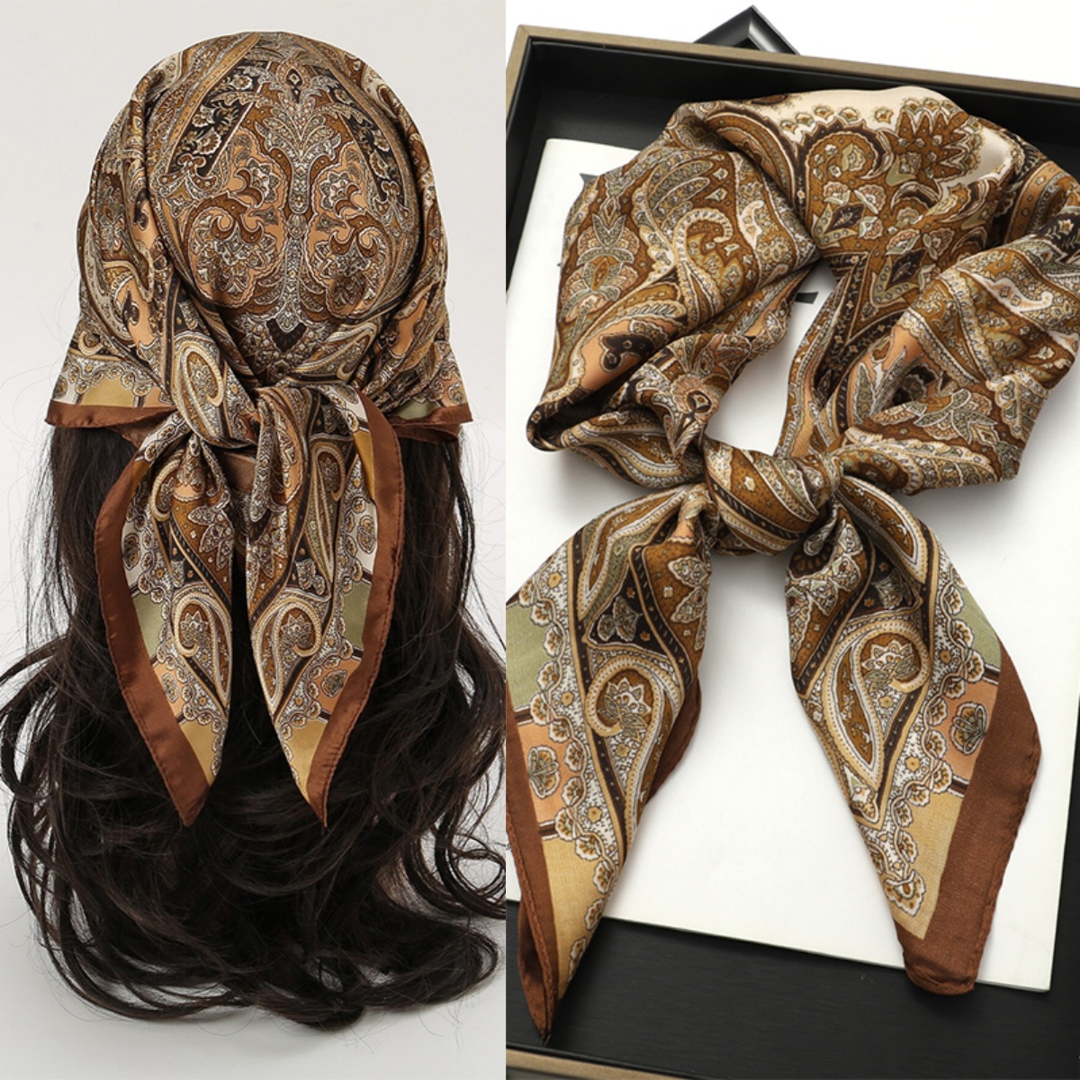 Bohemian Style Print Luxury Br - Face Scarf Mask reseña y precio