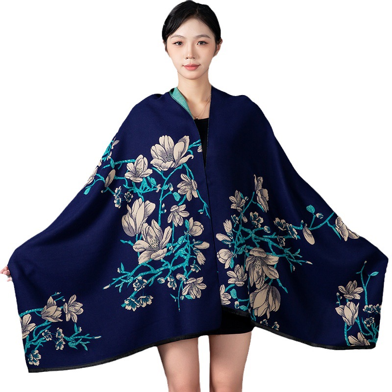 Women Winter Shawl Cashmere Sc - Woven Scarf Blanket reseña y precio