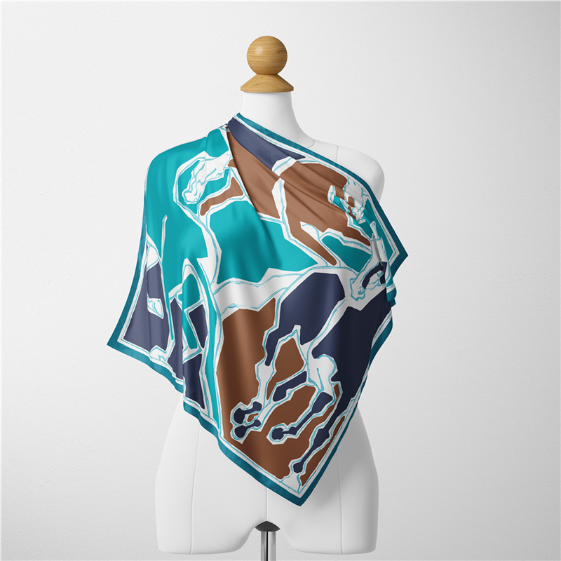 Twill Silk Scarf Woman Three H - Scarf Silk Square reseña y precio