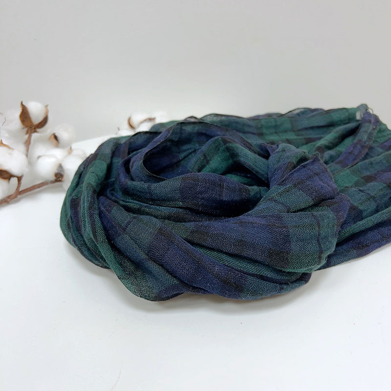 Retro Stripe 100% Linen scarf  - Ascot Neck Scarf reseña y precio