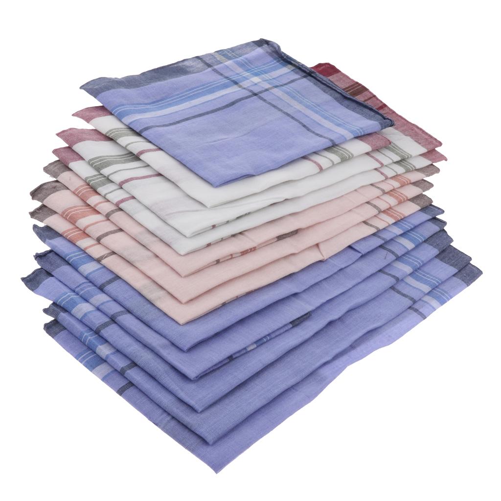 12 Pieces Men Assorted Cotton  - Handkerchief Cotton Men reseña y precio