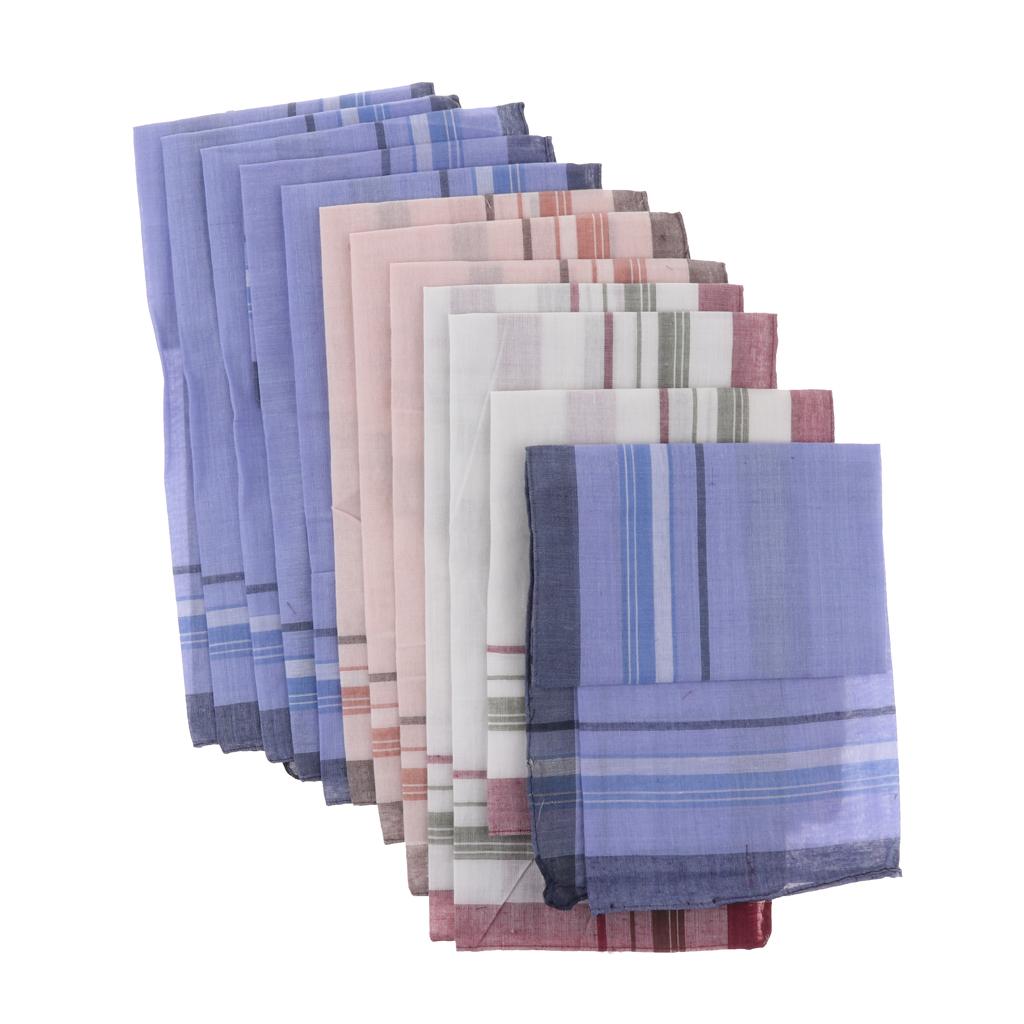 12 Pieces Men Assorted Cotton  - Handkerchief Cotton Men reseña y precio