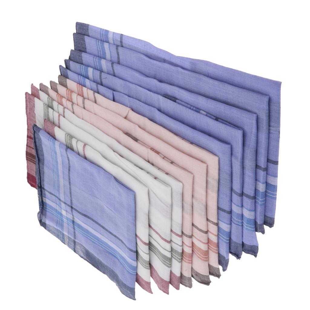 12 Pieces Men Assorted Cotton  - Handkerchief Cotton Men reseña y precio