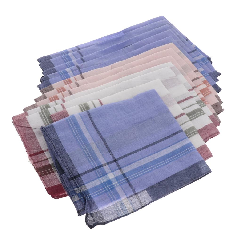 12 Pieces Men Assorted Cotton  - Handkerchief Cotton Men reseña y precio