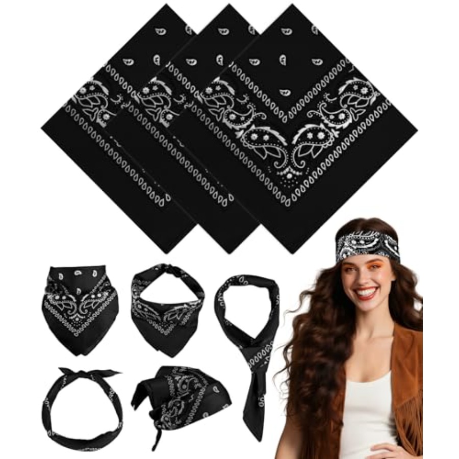 3/6/ Pack Bandanas for Women M - Handkerchief Cotton Men reseña y precio