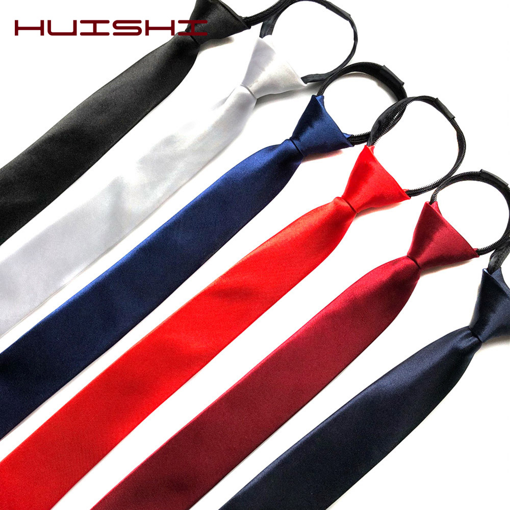 HUISHI Pre-tied Zipper Tie Nec - Skinny Tie Men reseña y precio