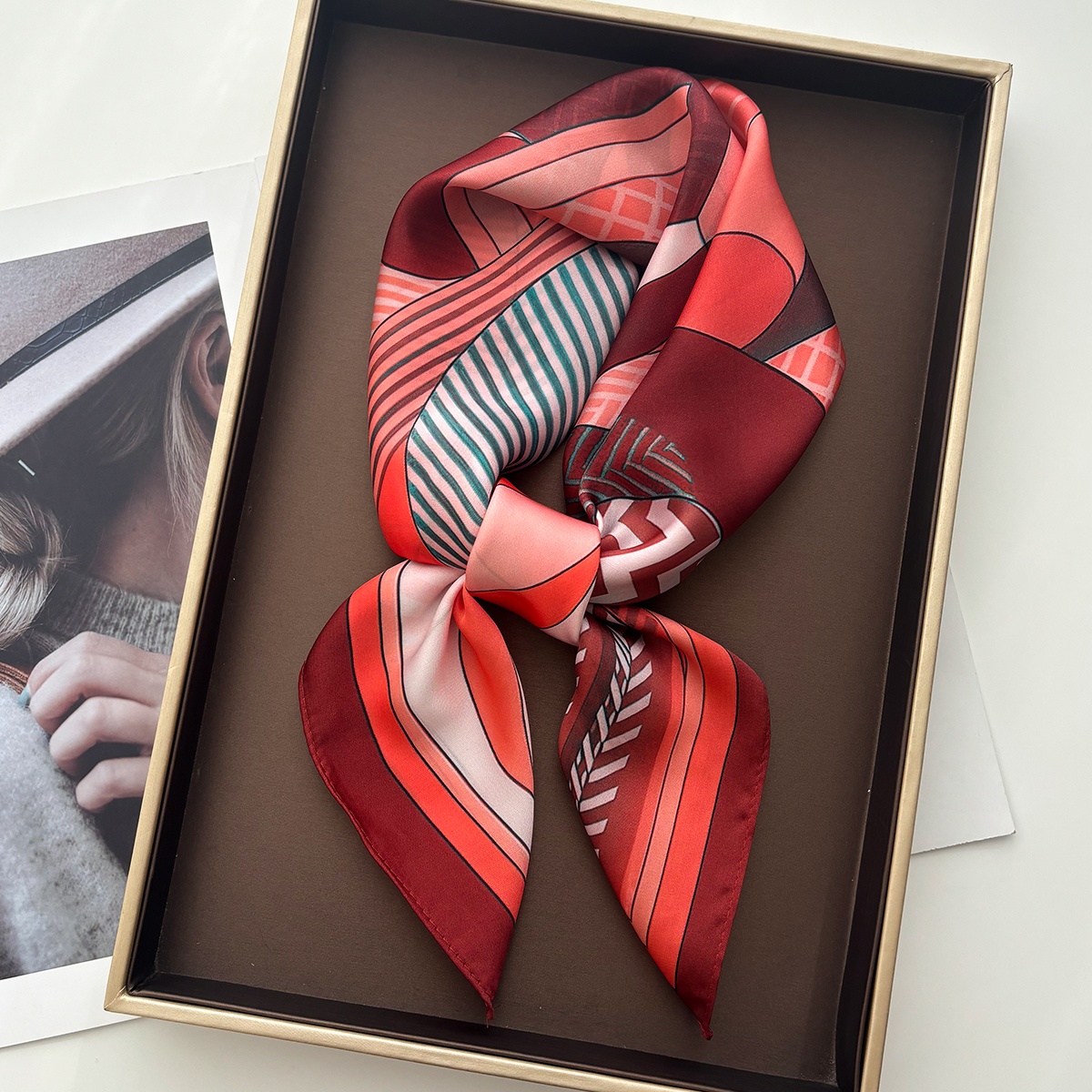 Luxury Square Scarf For Women  - Scarf Silk Square reseña y precio