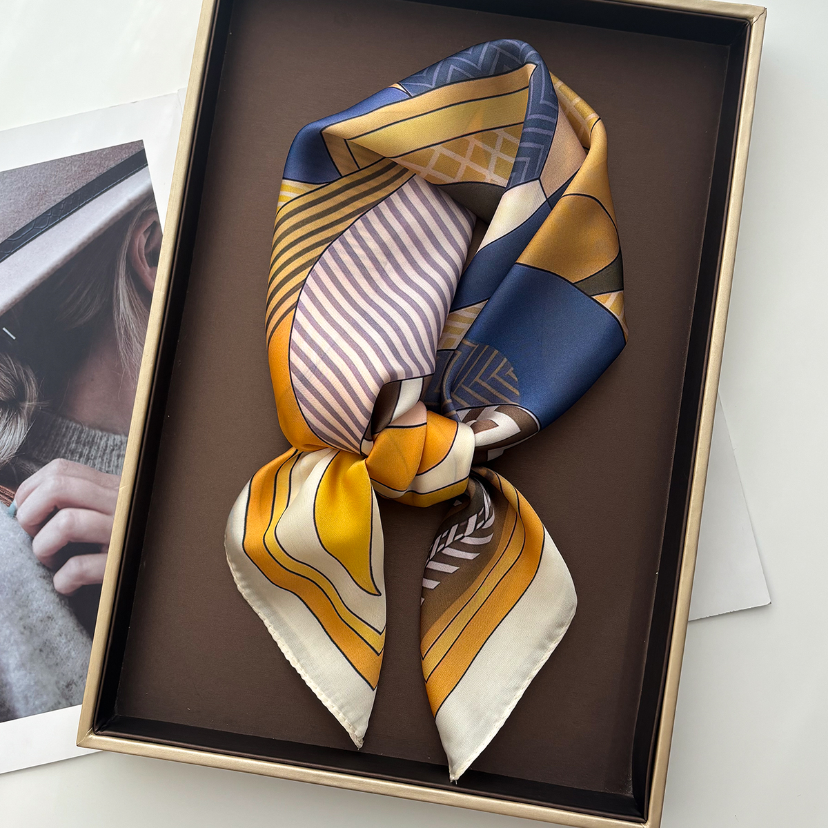 Luxury Square Scarf For Women  - Scarf Silk Square reseña y precio