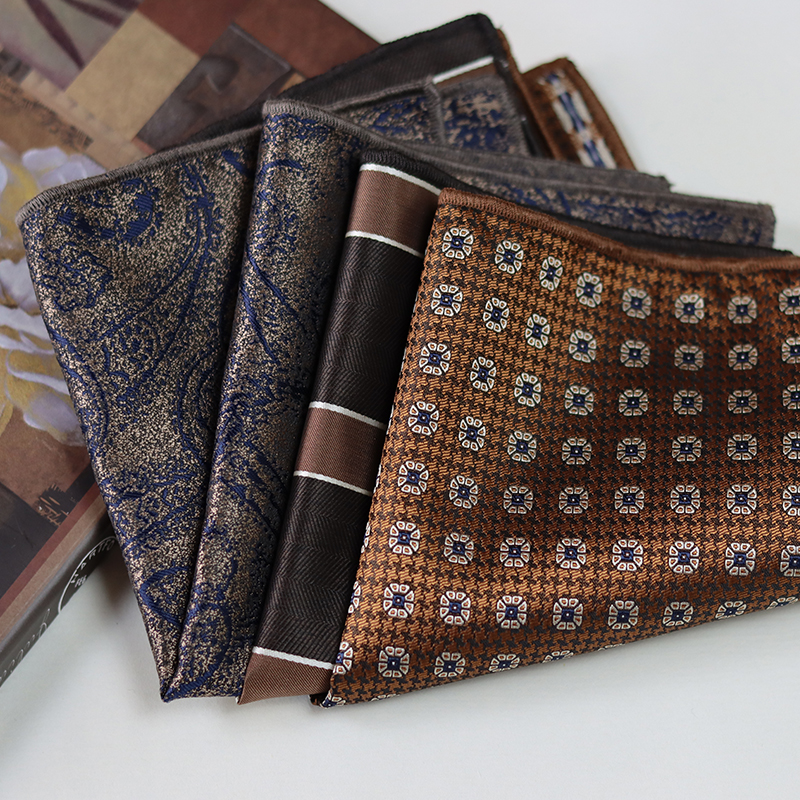 24cm Elegant Brown Pocket Squa - Pocket Square Set reseña y precio
