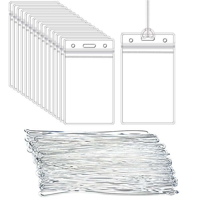 Clear Plastic ID Badge Holders - Lanyard Badge Holder reseña y precio