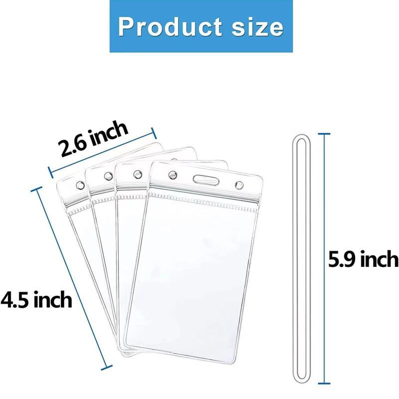 Clear Plastic ID Badge Holders - Lanyard Badge Holder reseña y precio