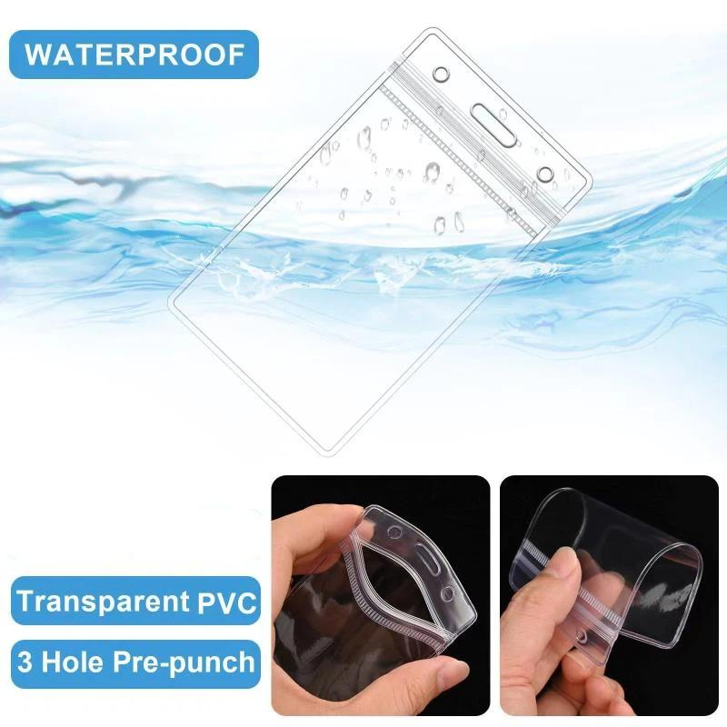 Clear Plastic ID Badge Holders - Lanyard Badge Holder reseña y precio