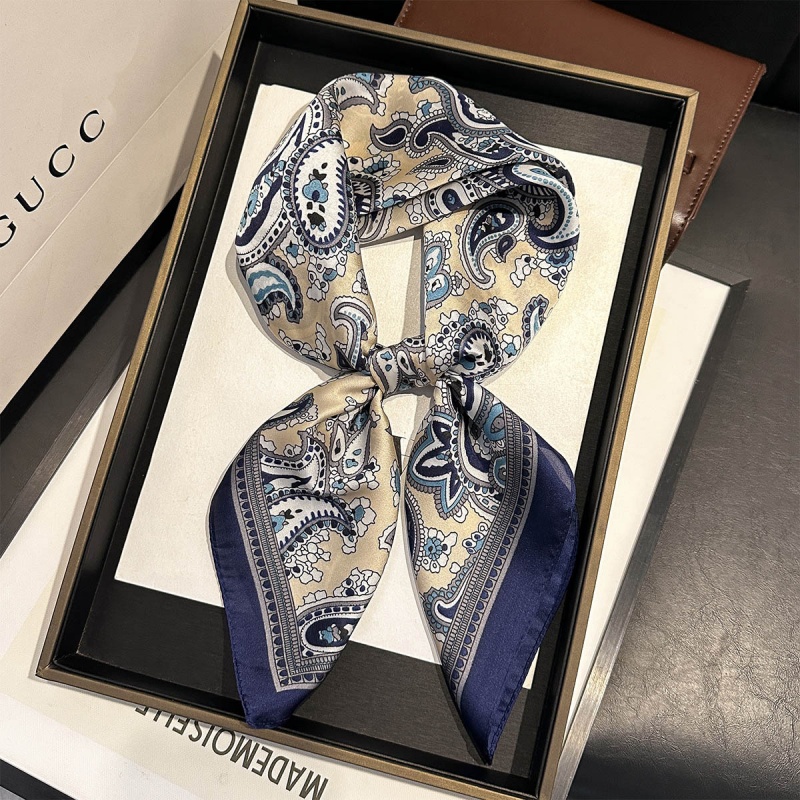 Luxury Satin Square Scarf Pais - Ascot Neck Scarf reseña y precio