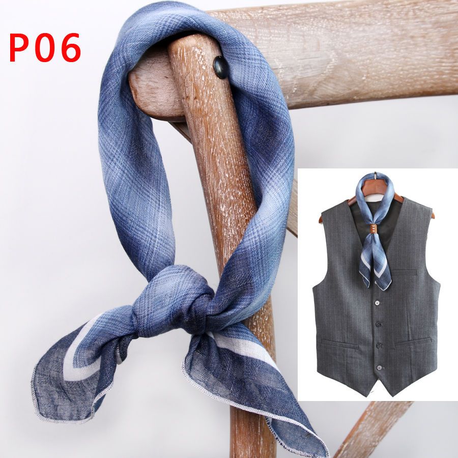 Men's Square Scarf with Button - Ascot Neck Scarf reseña y precio