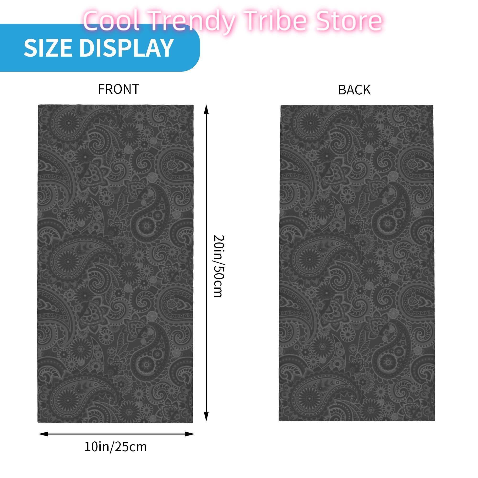 Custom Paisley Chicano Bandana - Neck Warmer Tube reseña y precio