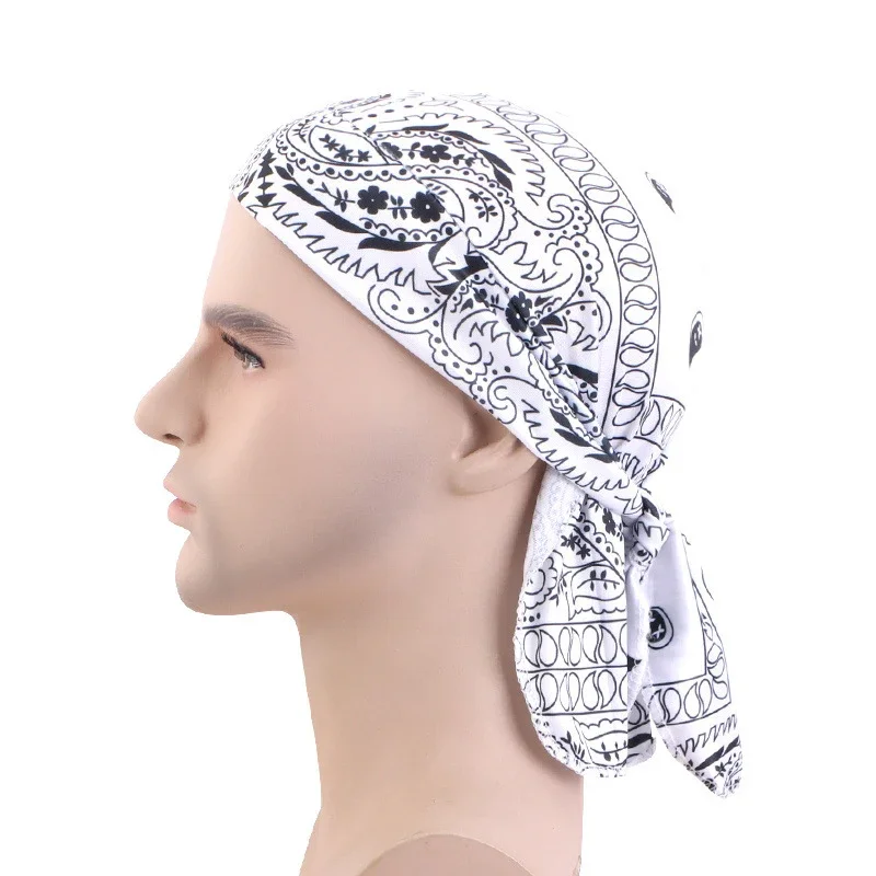 New Men Women Print Durag Du-R - Bandana Doo Rag reseña y precio