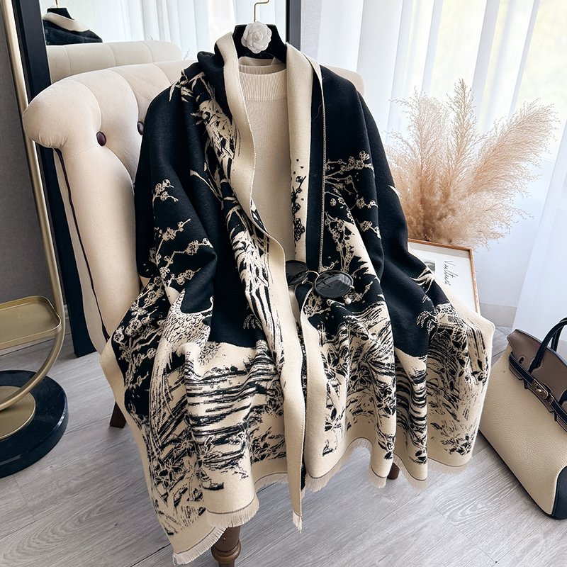 Women Winter Cashmere Scarf Wh - Woven Scarf Blanket reseña y precio