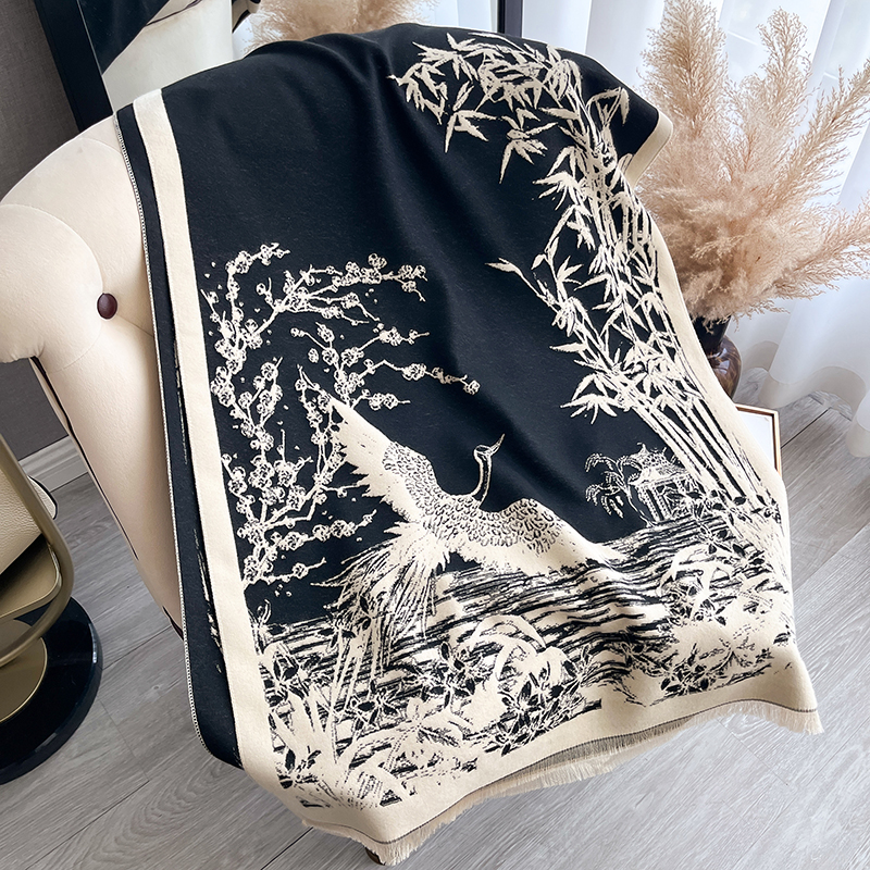 Women Winter Cashmere Scarf Wh - Woven Scarf Blanket reseña y precio
