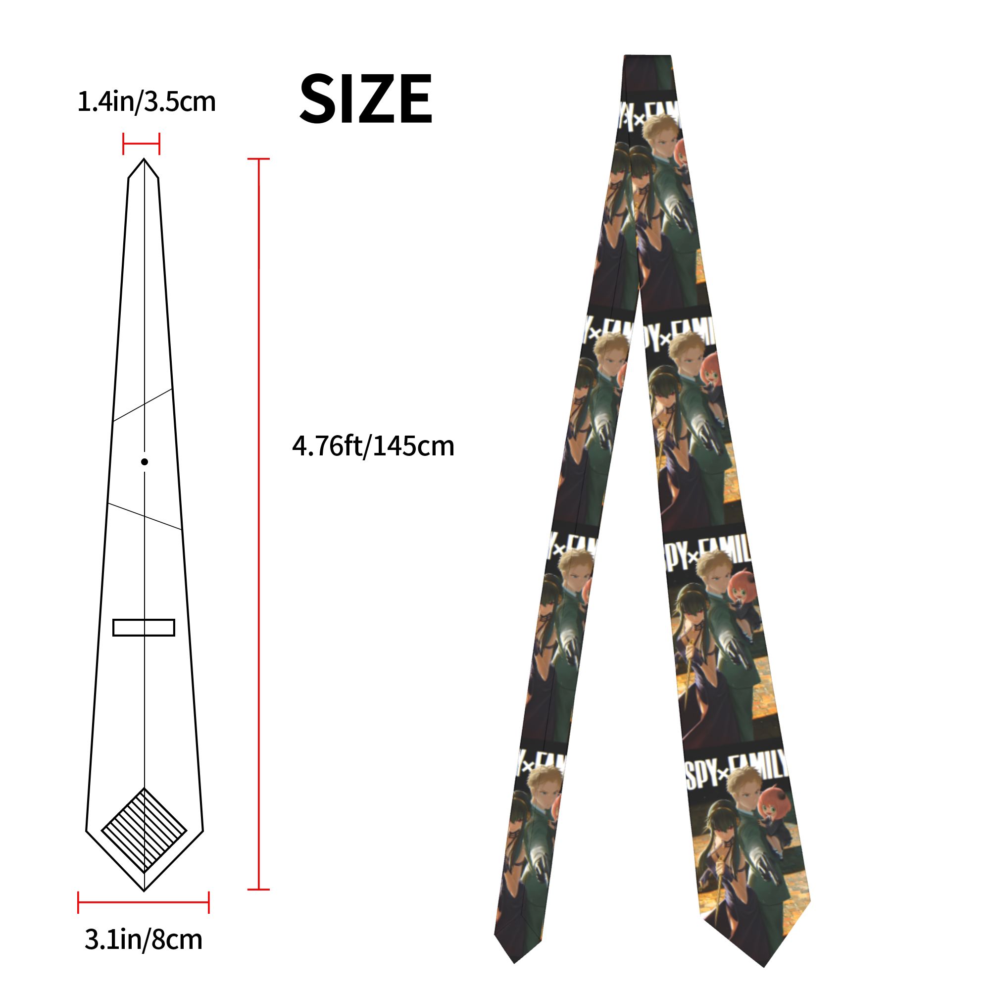 Spy X Family Necktie Unisex Sk - Skinny Tie Men reseña y precio