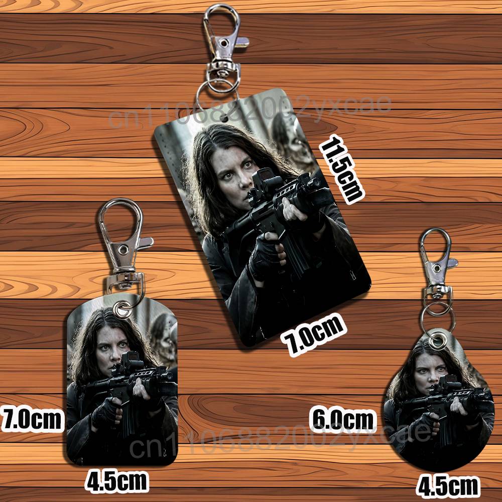 Negan Maggie Walking Dead Leat - Lanyard Badge Holder reseña y precio