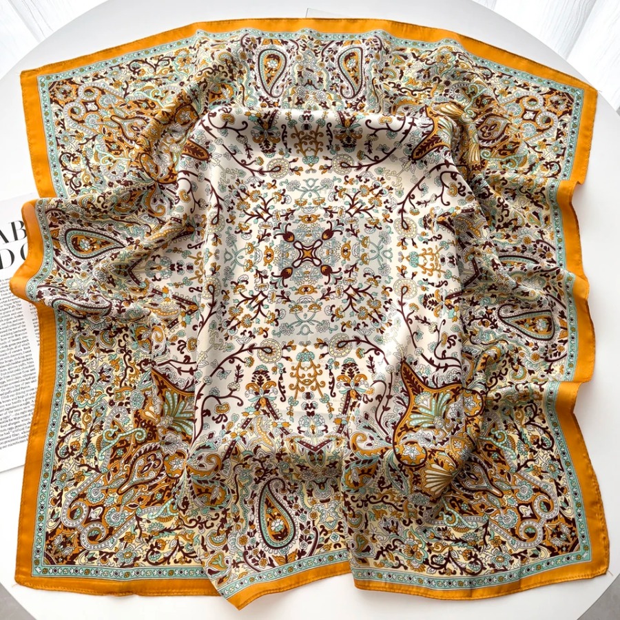 2025 Silk Shawl Square Scarf F - Bandana Cotton reseña y precio