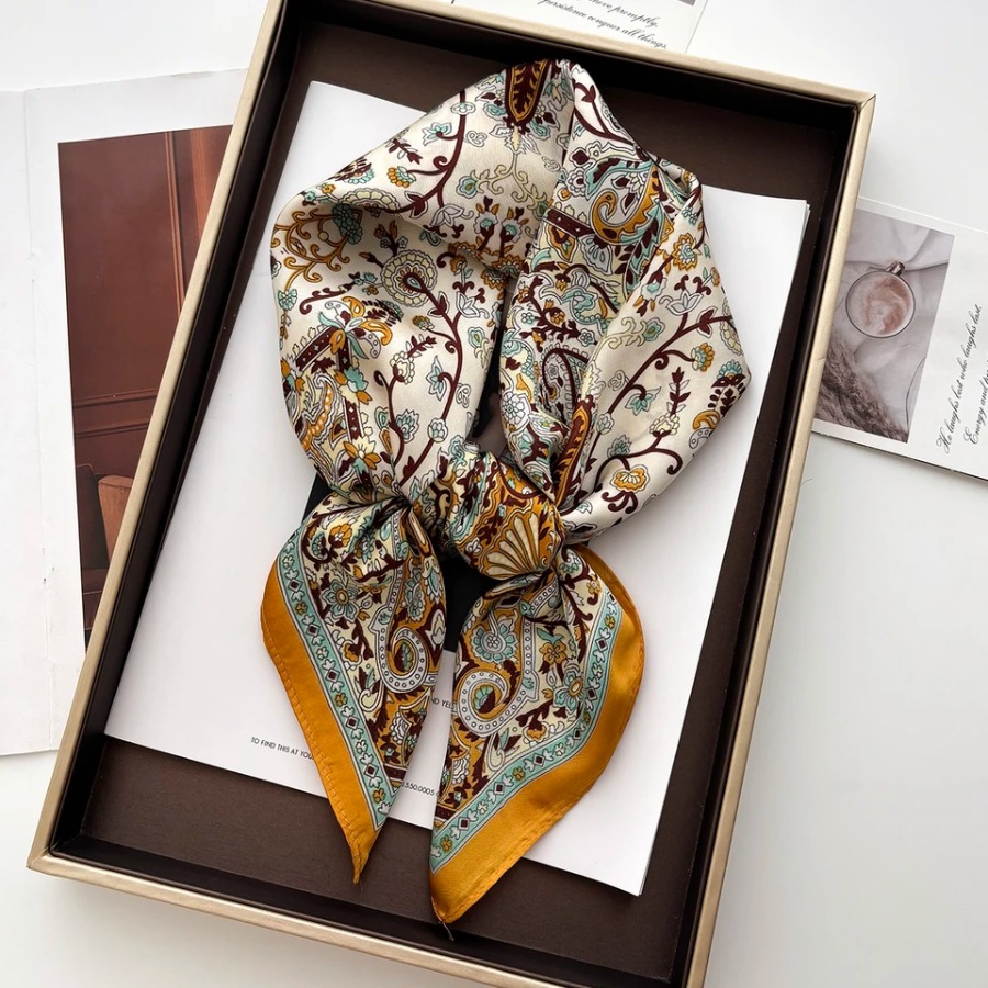 2025 Silk Shawl Square Scarf F - Bandana Cotton reseña y precio